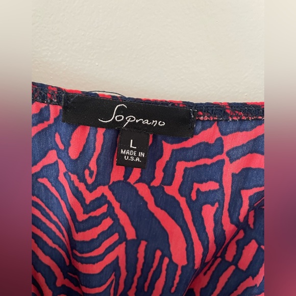 Soprano Printed  dress size large - Picture 4 of 4